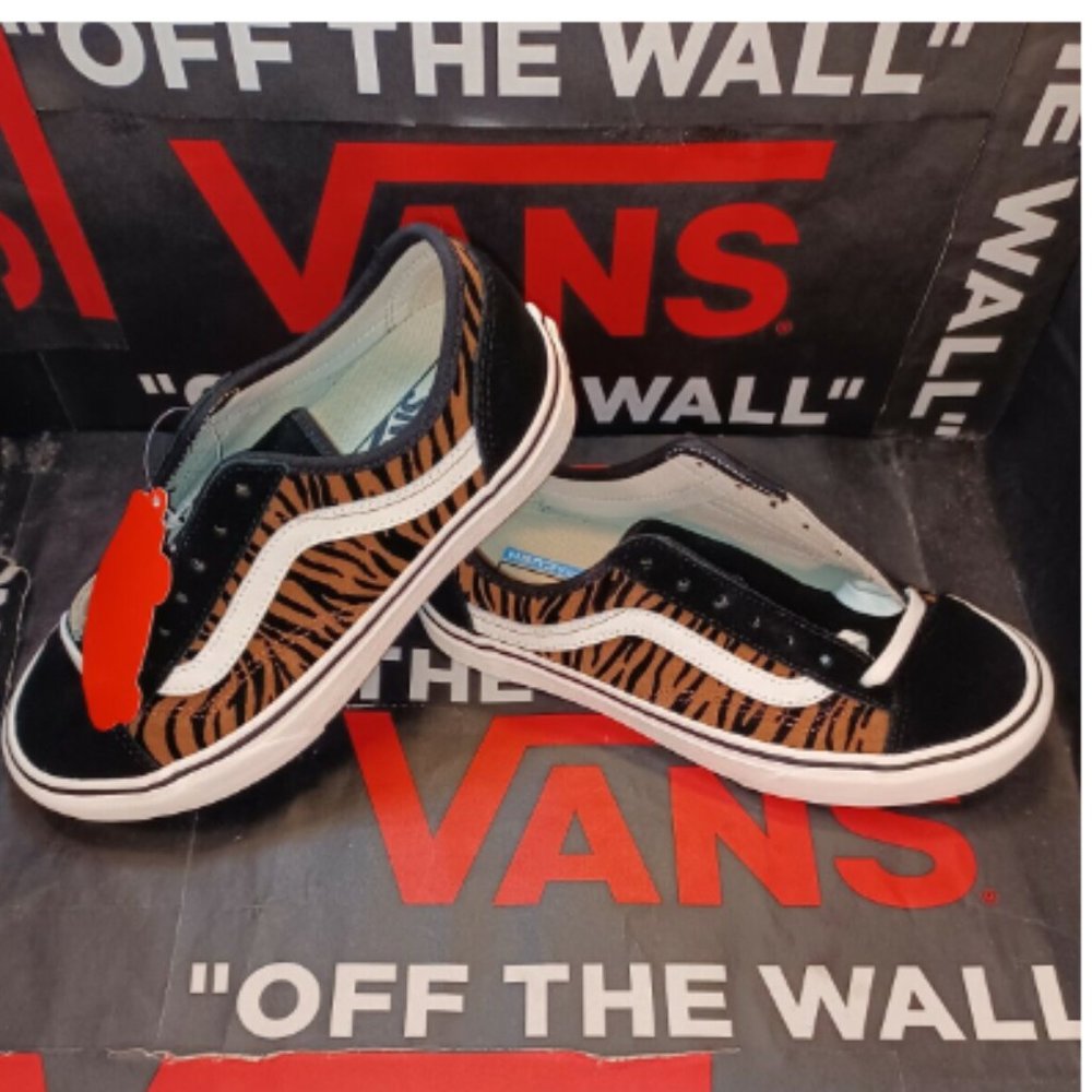Vans Style 36 Decon Sf (Animal Stripes) Black Marshmallow Women's 10 VNOA5HYR9ZY - Picture 6 of 13